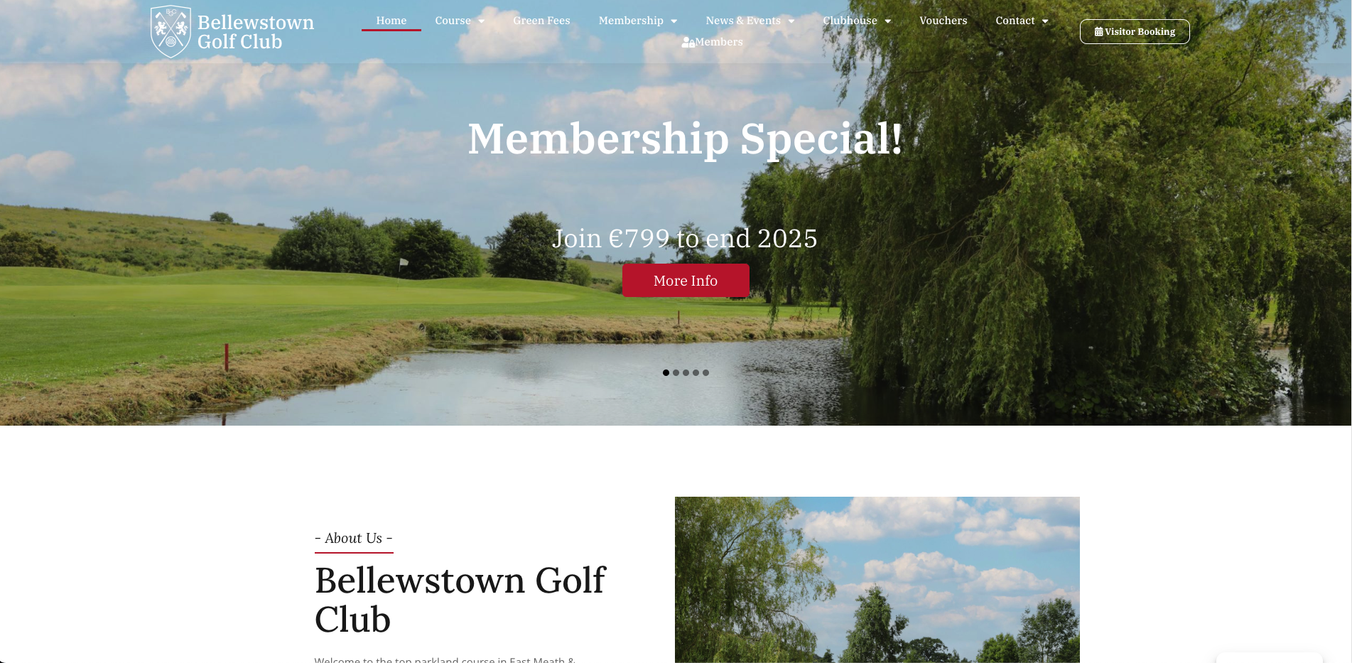 Bellewstown Golf Club Website project thumbnail