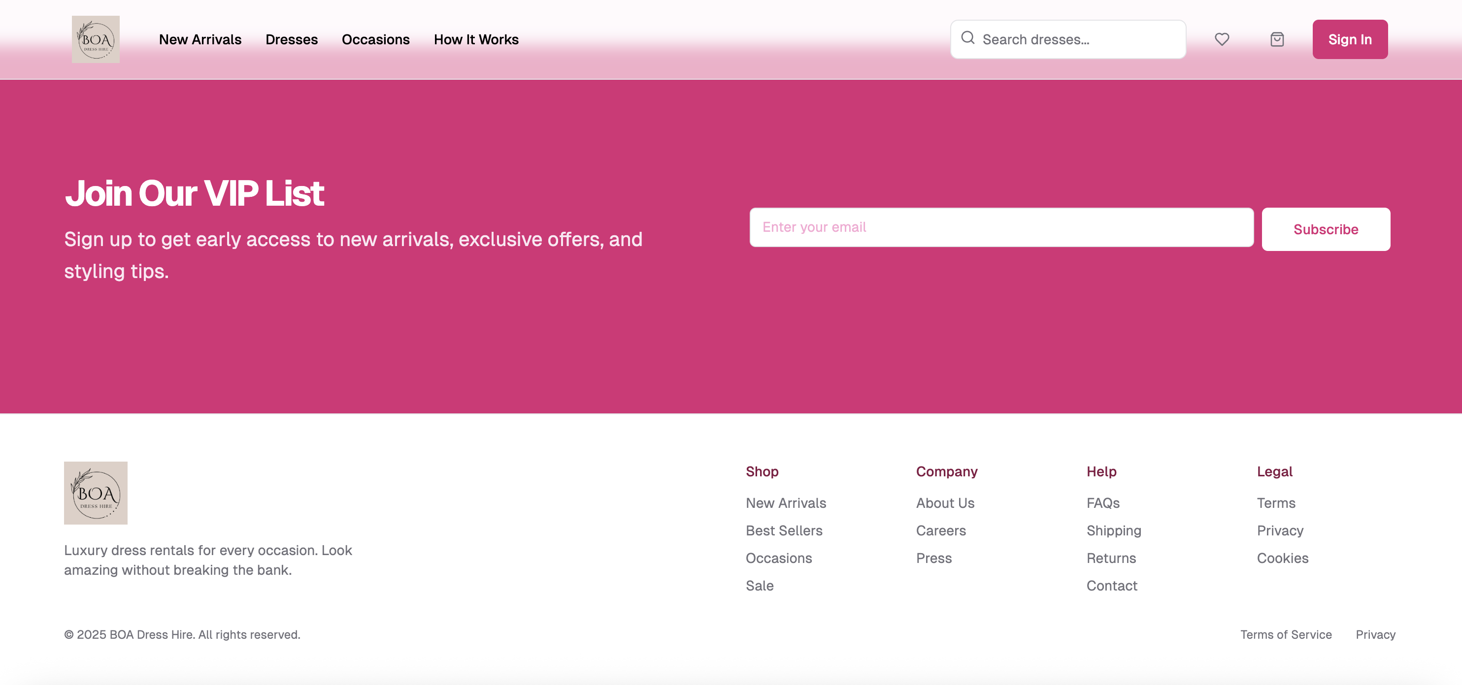 BOA Dress Hire - Gallery image 2