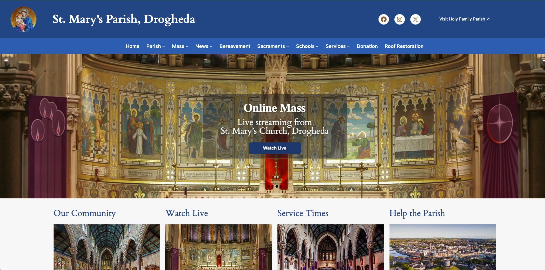 St. Mary’s Parish Website Redesign project thumbnail