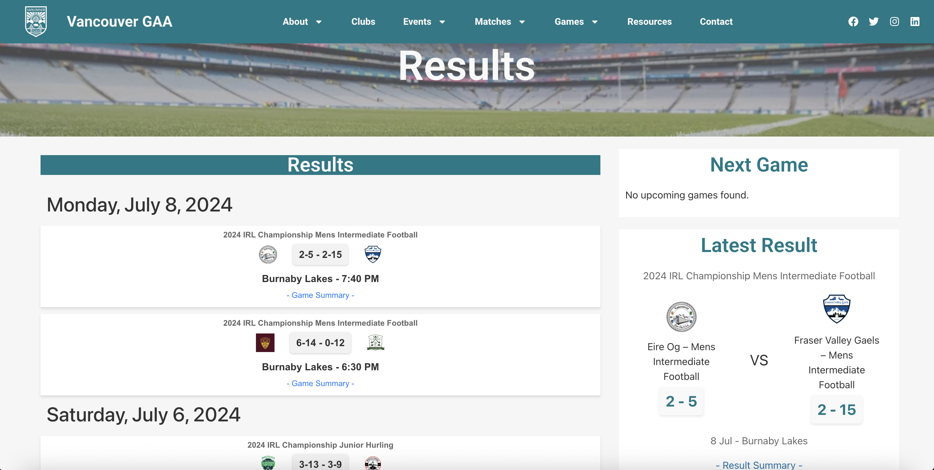 Vancouver GAA Website - Gallery image 4